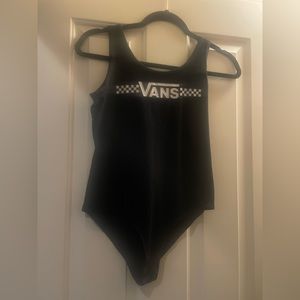Black vans bodysuit